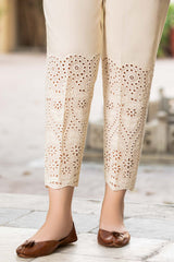 Embroidered Cotton Trouser