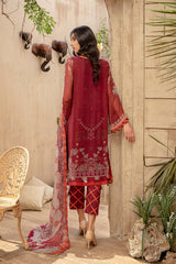 3 Pc Unstitched Embroidered Chiffon VSLW21-15