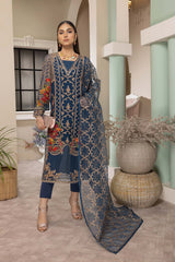 3-Pc Charizma Unstitched Embellished Chiffon Collection CEC23-01