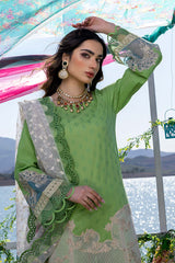 3 Pc Unstitched Embroidered Lawn With Embellished Dupatta CFL-04