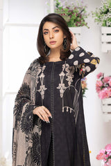 3-Pc Printed Lawn Unstitched With Chiffon Dupatta CP22-063