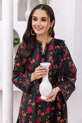 3-Pc Unstitched Printed Embroidered Lawn Suit With Embroidered Chiffon Dupatta CRB23-11A