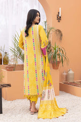 3-Pc Printed Lawn Unstitched With Voil Dupatta CP22-014