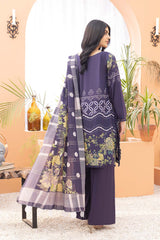 3-Pc Printed Lawn Unstitched With Voil Dupatta CP22-013