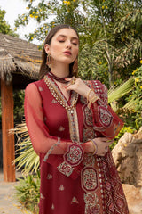 3 Pc Embroidered Unstitched Luxury Collection DD-03