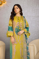 3-Pc Printed Lawn Unstitched With Chiffon Dupatta CP22-001