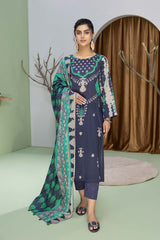 3-Pc Printed Lawn Unstitched With Voil Dupatta CP22-058