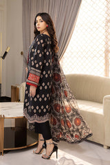 3-Pc Printed Lawn Unstitched With Chiffon Dupatta CP22-004