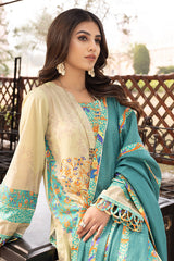 3-Pc Charizma Unstitched Printed Lawn With Embroidered Dupatta CPE23-09