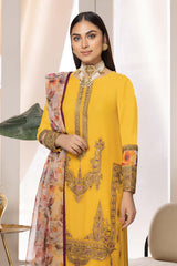 3-Pc Charizma Unstitched Embellished Chiffon Collection CEC23-06