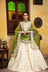 3 Pc Embroidered Silk Lehnga STM21-15