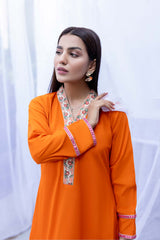 2-Pc Embriodered Peplum Frock With Tulip Shalwar CNP22-85
