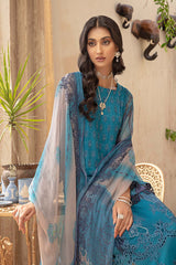 3 Pc Unstitched Embroidered Chiffon VSLW21-10