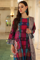 3-Pc Charizma Printed Suits With Printed Marina Shawls CPW22-05