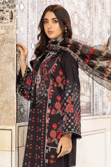 3-Pc Charizma Unstitched Embroidered Lawn With Dyed Organza Dupatta CC-24-02