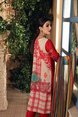 3-Pc Unstitched Embroidered Swiss With Chiffon Dupatta CM-11