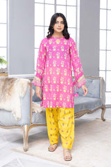 2-Pc Digital Printed Shirt With Cotton Shalwar CPM22-95