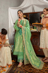 3 Pc Unstitched Embroidered Cambric Jacquard CJ-05
