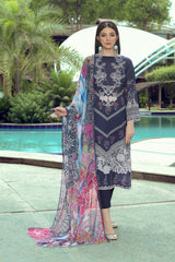 3-Pc Printed Lawn Unstitched With Chiffon Dupatta CP22-66