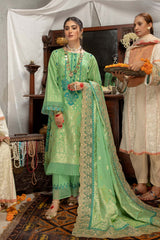 3 Pc Unstitched Embroidered Cambric Jacquard CJ-05