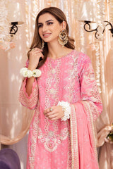 3 Pc Charizma Unstitched Luxury Embroidered Eid Collection ED23-01
