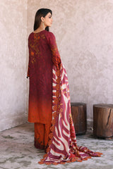 3-Pc Unstitched Printed Staple Suit With Embroidered Wool Shawl Dupatta CPMW3-06