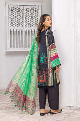 3-Pc Charizma Lawn Printed Suit with Embroidered Dupatta PEC22-63-S