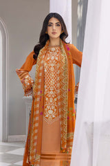 3-PC Unstitched Printed Lawn Shirt with Chiffon Dupatta and Trouser CP4-027