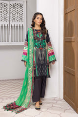 3-Pc Charizma Lawn Printed Suit with Embroidered Dupatta PEC22-63-S