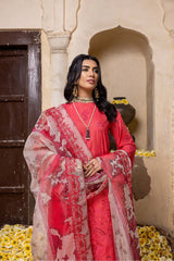 3 Pc Unstitched Embroidered Luxury Lawn CLM-02