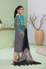 3-Pc Printed Lawn Unstitched With Voil Dupatta CP22-055