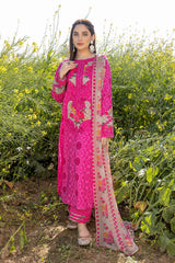 3-Pc Unstitched Charizma Lawn Chickankari Collection CCK23-02