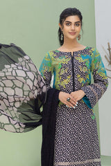 3-Pc Printed Lawn Unstitched With Voil Dupatta CP22-055