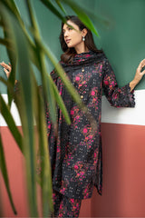 3-Pc Charizma Unstitched Embroidered Khaddar With Wool Shawl ANW-02