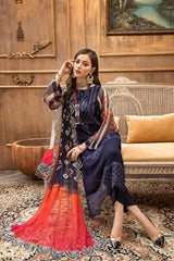 3 Pc Unstitched Embroidered Chiffon with Dupatta VSL21-04