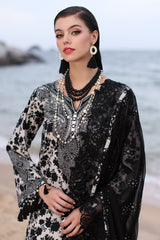3-PC Unstitched Printed Lawn Shirt with Embroidered Dupatta and Trouser PM4-01