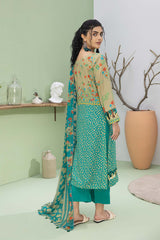 3-Pc Printed Lawn Unstitched With Voil Dupatta CP22-054