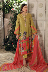 3-pc Unstitched Lawn with Chiffon Dupatta CP-56