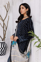 3-Pc charizma Embroidered Lawn Jacquard With Fancy Dupatta CBN23-07