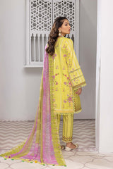 3-Pc Charizma Lawn Printed Suit with Embroidered Dupatta PEC22-60-S