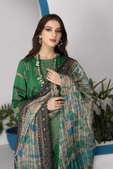 3-Pc Unstitched Printed Marina Suit With Embroidered Dupatta PEW22-06