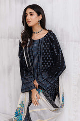 3-Pc charizma Embroidered Lawn Jacquard With Fancy Dupatta CBN23-07