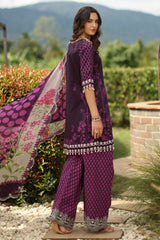 3-PC Unstitched Embroidered Lawn Collection CC6-005