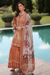 3-PC Unstitched Embroidered  Lawn  SLC27-04