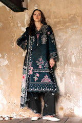 3-PC Unstitched Embroidered Linen Collection  ANW7-01