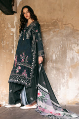 3-PC Unstitched Embroidered Linen Collection  ANW7-01