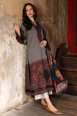 3-PC Unstitched Embroidered Linen Collection  ANW7-12