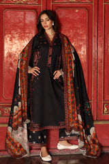 3-PC Unstitched Embroidered Linen Collection  ANW7-02