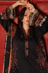 3-PC Unstitched Embroidered Linen Collection  ANW7-02