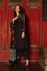 3-PC Unstitched Embroidered Linen Collection  ANW7-02